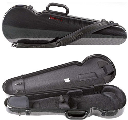 Bam France 2002XL Contoured Hightech Black Carbon-Look 4/4 Violin Case