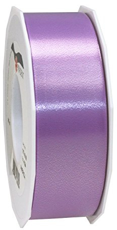 C.E. PATTBERG Nastro colore lilla, rotolo nastro regalo, lungh. 91 m, largh. 40 mm, per decorare, abbellire pacchetti di Natale e pacchi regalo in ogni occasione