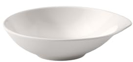 Villeroy & Boch Flow Soup Bowl, 8.25 x 7.75 in, Premium Porcelain, White