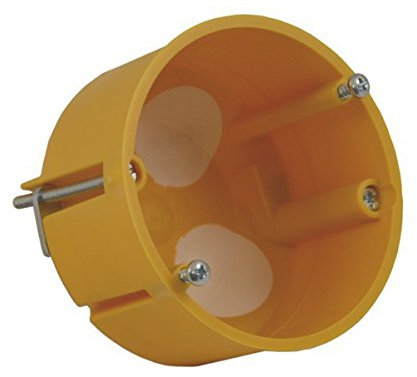 5x Dose für Hohlwand, luftdicht mit durchstossmembranen Orange Gerätedose Elektro Installation Montage Unterputz