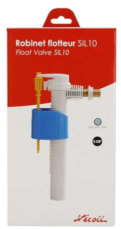 Nicoll - Robinet flotteur et mécanisme de chasse - Robinet flotteur NF ultra silencieux raccordement 3/8 (12/17) NICOLL