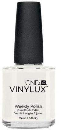 108 CND - VINYLUX CREAM PUFF Weekly Polish Bright White Nail Coat Manicure 0.5oz