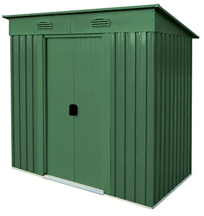 VERDELOOK | Maisonette, Casetta in Metallo Box da Giardino a Una Falda, 194x121 Altezza 181 cm