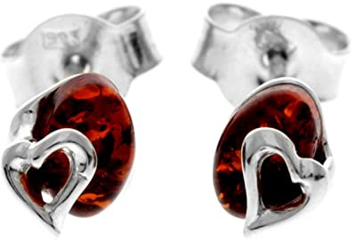 SilverAmber - 8479 - Boucles d'Oreiles Femme - Ambre - Argent 925/1000