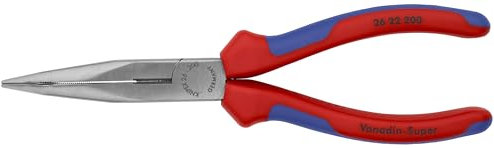 Knipex 2622200 - Pinza a becco lungo, con impugnatura comoda, 20,8 cm