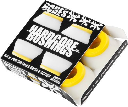Bones Wheels Bushings 91A Hardcore Set, Weiß, 2.3 x 1.5 x 2.3, 150281