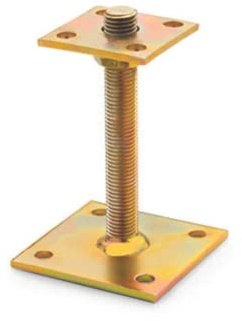 Index APAR150-Ancoraggio poste regolabile, bicromato, 150 x 150 mm (confezione da 1 Ud.)