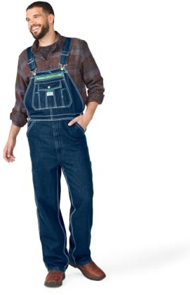 Liberty Men's Stonewashed Denim Bib Overall, Stone Washed, 42/28