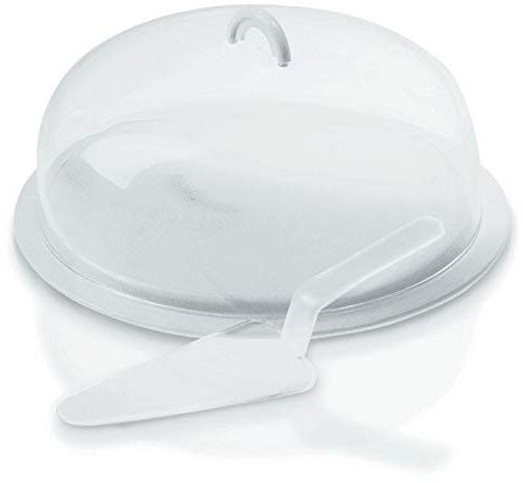 Piatto Torta Guzz.C/Pala Cm.37 Bco 484