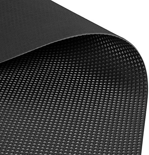 Kofferraum Antirutschmatte Gummimatte 1,2 x 2,0m (Pyramidenmatte), Schwarz, Materialstärke: 3mm