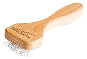 REDECKER Wire Brush with Oiled Beechwood Handle, 5-7/8-Inches, Compatible with Velcro Tape and Other Velcro Items