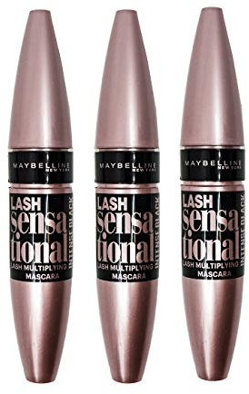 3 x Maybelline New York Lash Sensational Full Fan Mascara 9.5ml - Intense Black