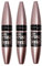 3 x Maybelline New York Lash Sensational Full Fan Mascara 9.5ml - Intense Black