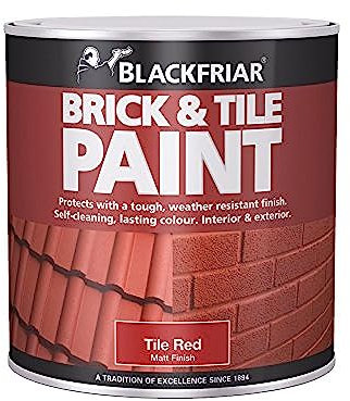 Blackfriar BKFBTMR500 Brick and Tile Paint, 500 ml, Matt Red