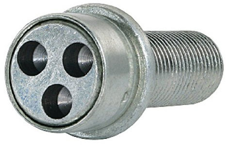 Farad 1-ZA SB 1CH.SP Stil Bull Antifurto Ruote per Autovetture con Serraggio a Bullone, 4 con 1 Chiave