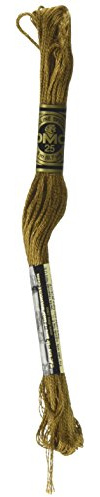 DMC 117-829 6 Strand Embroidery Cotton Floss, Very Dark Golden Olive, 8.7-Yard