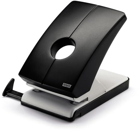 Novus B 240 Registraturlocher (2-fach Metall Locher für 40 Blatt, Lochabstand: 80 mm) anthrazit