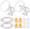 Breast Pump Kit for Medela Pump in Style Pumps; 2 Breastshields, 4 Valves, 6 Membranes, & 2 Replacement Tubing for Pump-in-Style Advanced Sold After July 2006; Replacement Parts for Medela Breastshield & Personal Fit Connector, Medela Tubing, Valves and Membranes (Breastshield 29 mm (Extra Large-))
