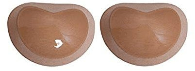 DGYAO Self-Adhesive Breast Enhancer Inserts - Push Up Bra Pads, Removable, One Pair - Nude