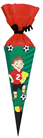 Ursus 9860003 - Schultüten Bastelset, Mini Fußballer, 41 cm, bunt