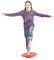 Unbekannt Gym TOP Therapiekreisel Wackelbrett Balance Board ROT 39,5 cm +Übungsanleitung