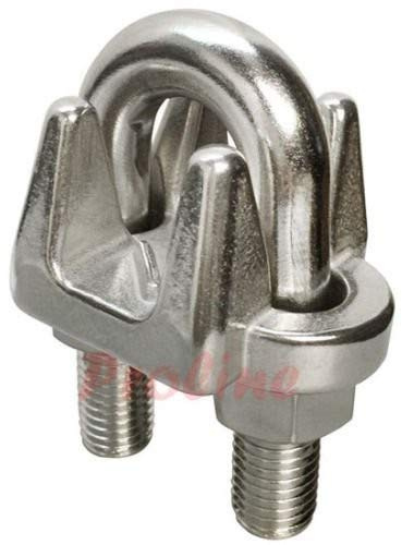 1/2'' Marine Stainless Steel 316 Heavy Duty Wire Rope Clips Commerical Cable Clamp Rig Boat