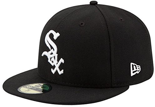 New Era Acperf Chiwhi 59Fifty Cap Chicago White SOX Schwarz, Size:7 1/4