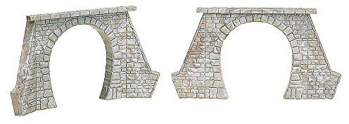 FALLER 120561 - 2Tunnelportale,Dampfbetrieb,1-gleisig, Braun