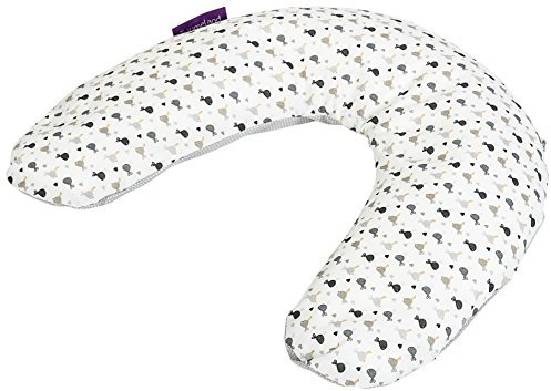 Träumeland T041202 Ersatzbezug Seitenlagerungskissen, Design 2, grau