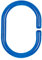 Spirella C-Menor - Juego de 12 Anillos para Cortina de Ducha, Color Azul Cielo
