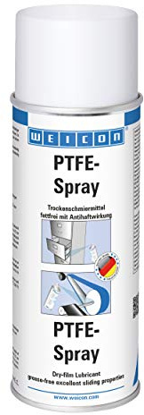 WEICON PTFE-Spray 400 ml, weiß, Trockenschmiermittel, Trockenschmierstoff fettfrei mit Antihaftwirkung