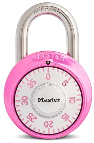 Master Lock 1530DPNK Locker Lock Combination Padlock, 1 Pack, Pink