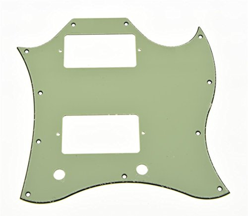 Kaish, battipenna SG Full Face American Standard per chitarra SG Special, verde menta, 3 strati, prodotto negli USA