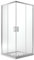 Idralite Eckeinstieg Duschkabine Rechteckig 100x80 H198 Transparent 6mm Glas Mod. Ready