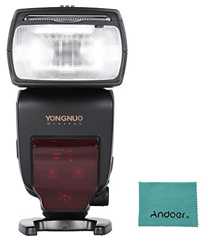 YONGNUO YN685 i-TTL HSS 1/8000s GN60 2.4G Wireless Flash Speedlite Speedlight for Nikon D750 D810 D7200 D610 D7000 D5500 D5200 D5300 D3300 D3200 DSLR Camera w/ Andoer Cloth