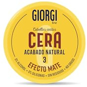 Giorgi Line - Cera con Efecto Mate, Acabado Natural para Pelo Corto- Medio, Fijación 3 Extrafuerte - 75 ml