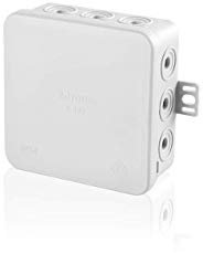 F-tronic 10 Stück Abzweigdose/Verteilerdose Aufputz Feuchtraum IP 54 85mm x 85mm x 40mm (grau, Polypropylen, Polyethylen, Wasserfest, 10 Abzweigdosen)