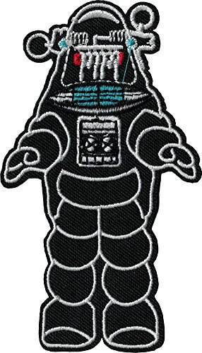 Robby the Robot Iron Sew On Patch / Applique by Square Deal Recordings & Supplies