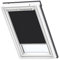 VELUX Original Verdunkelungsrollo (DKL), Silberne Seitenschienen, Y45, Uni Schwarz