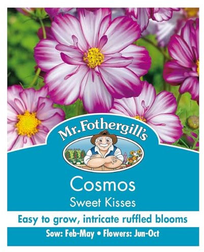 Mr Fothergill?s Seeds Ltd 17922 Flower Seeds, Cosmos Sweet Kisses, Pink & White