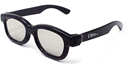 Ultra 5 Black Childrens Passive 3D Glasses Kids for Use with all Passive TVs Cinema Projectors and RealD Films Movies Circular Polarised 3D Glasses Passive Kids Movies Cinema 3D Glasses