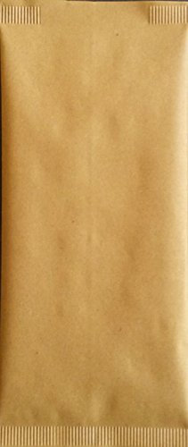 PZ 1000 SACCHETTO IN CARTA PAGLIA 10 X 25 + TOVAGLIOLO 40 X 40 BUSTA PORTA COLTELLO CUCCHIAIO PORTA POSATE PER APERITIVO APERICENA E HAPPY HOUR PER ALIMENTI (1000)