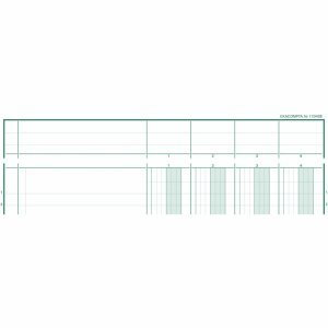 Exacompta Spaltenbuch A4 Karton mit Kopfleiste 4 Spalten 40 Blatt
