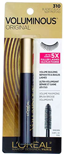 L'Oreal Paris Mascara Voluminous Blackest Black (310) 8 ml