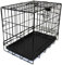 Easipet Metal Dog Cage, 51 x 33 x 41 cm, Black, Foldable with Removable Tray