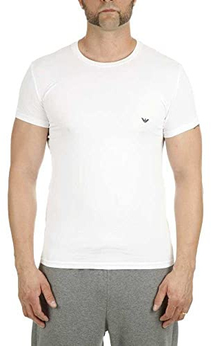 Emporio Armani Pyjamasöverdel för män, Vit (Bianco 00010), M