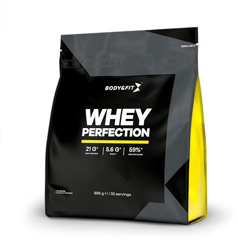 Body & Fit Whey Perfection – Molkenprotein - Whey Protein – Proteinpulver – 896 Gramm (32 Shakes) – White Chocolate