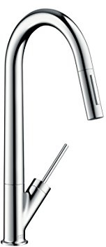 AXOR Starck Einhebel-Küchenarmatur (mit ausziehbarer Brause und Schwenkauslauf) chrom