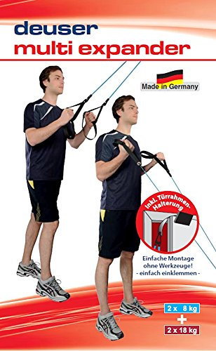 Deuser Fitness Multi-Expander, Blau & Rot, Für Damen & Herren