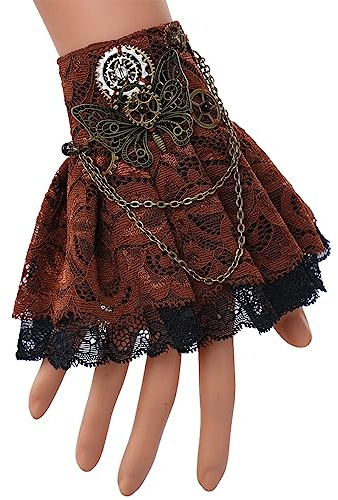 BLESSUME steampunk spets manschettarmband, Taille unique, Polykarbonat